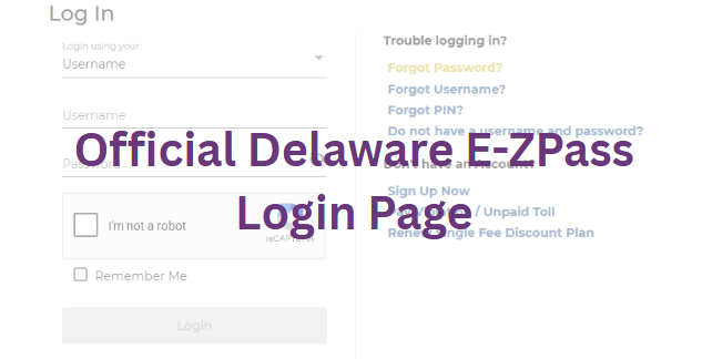 Official Delaware E-ZPass Login