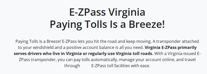 What Is Virginia E-ZPass