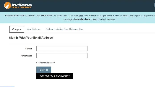EZPass Indiana Login