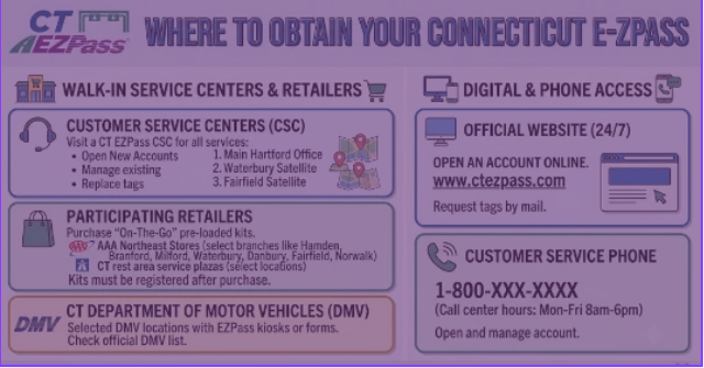Find EZ Pass CT Locations